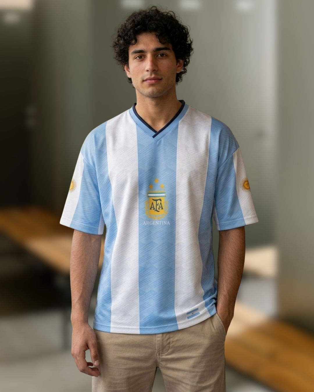 Argentina Fan Edition Drop Shoulder Jersey