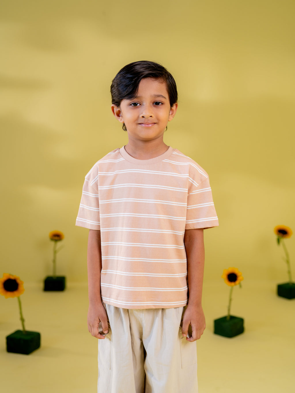 Boy's Hazelnut Stripe T-Shirt