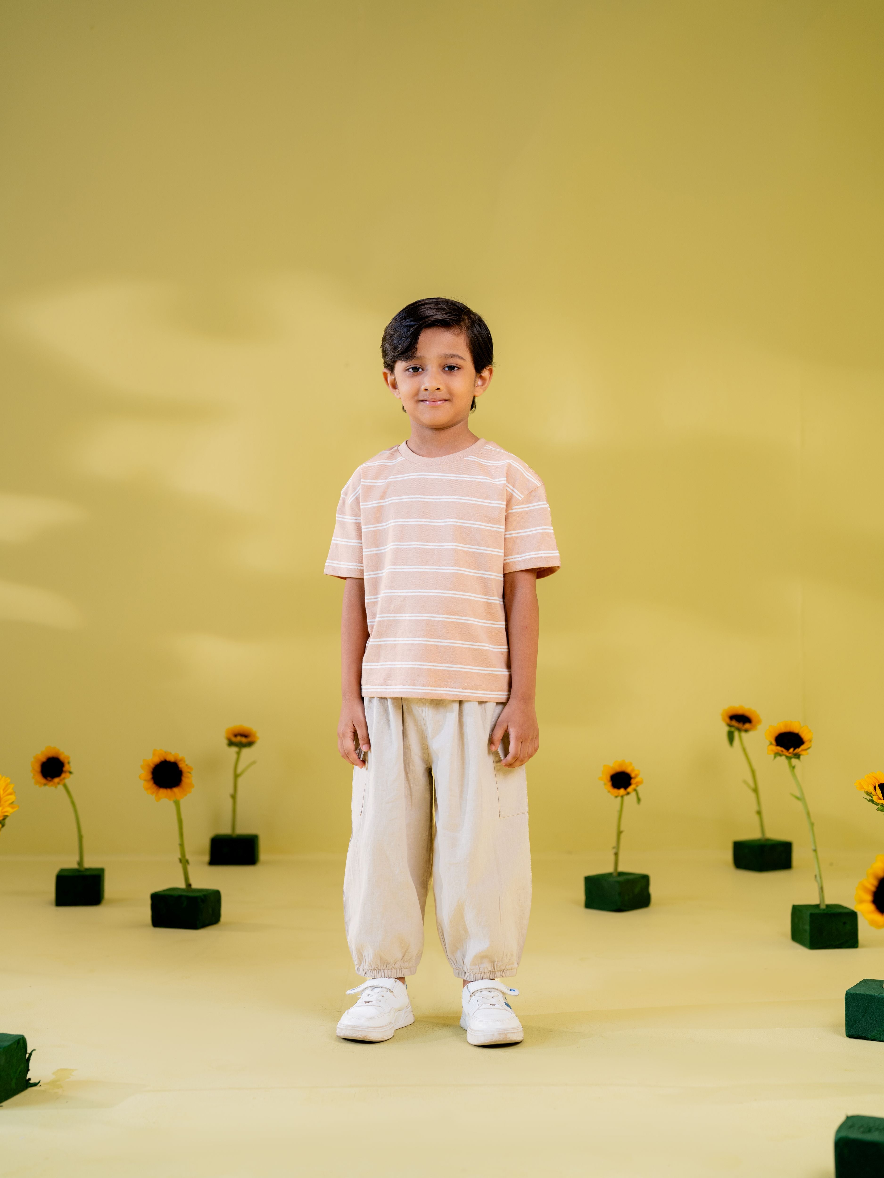 Boy's Hazelnut Stripe T-Shirt