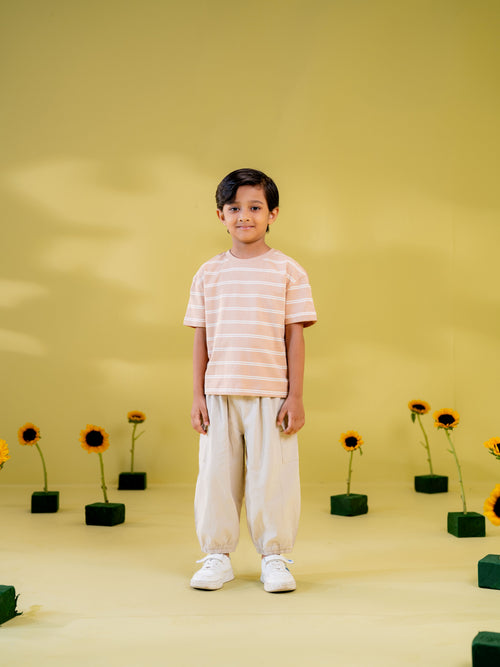 Boy's Hazelnut Stripe T-Shirt
