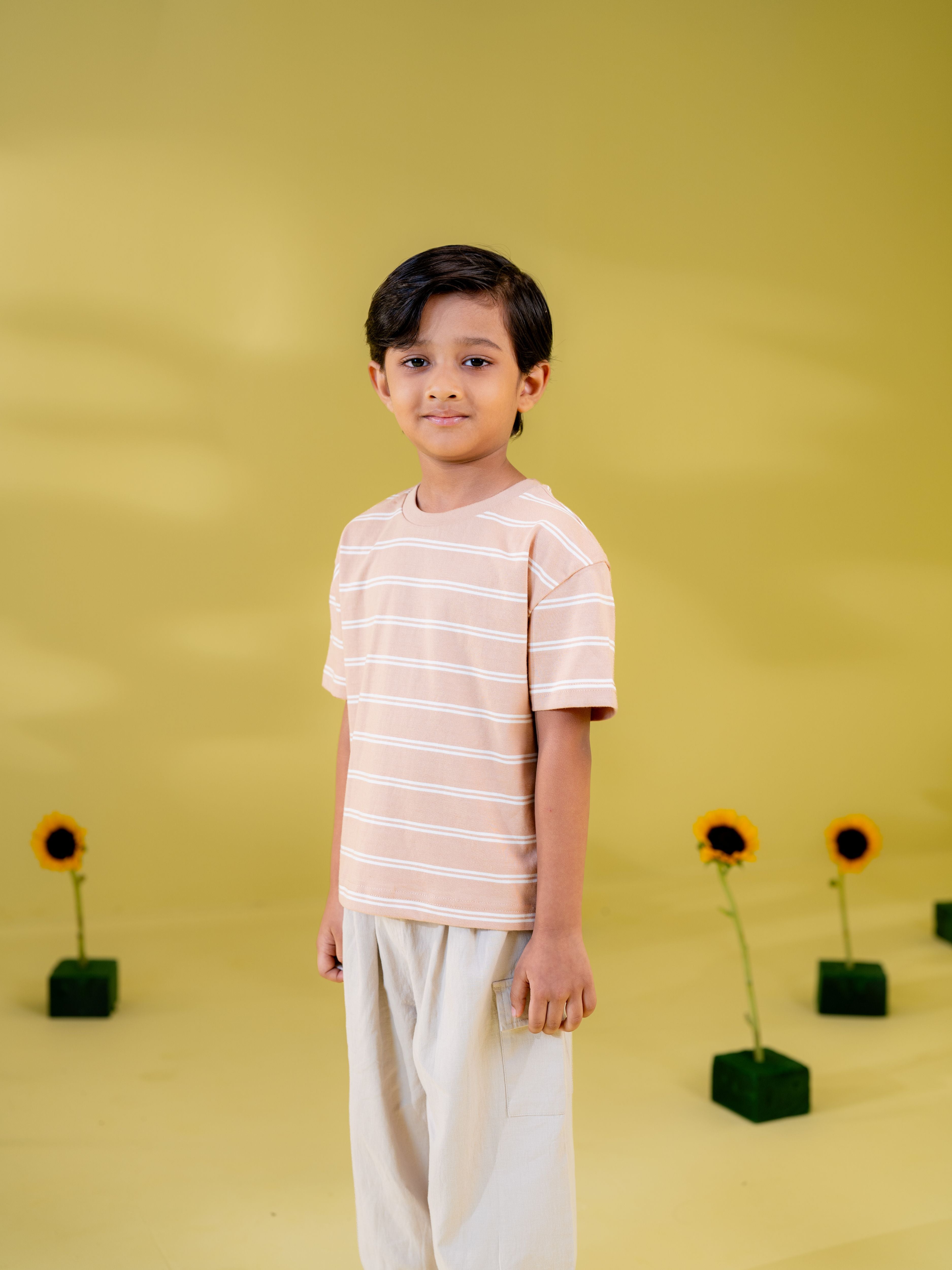Boy's Hazelnut Stripe T-Shirt