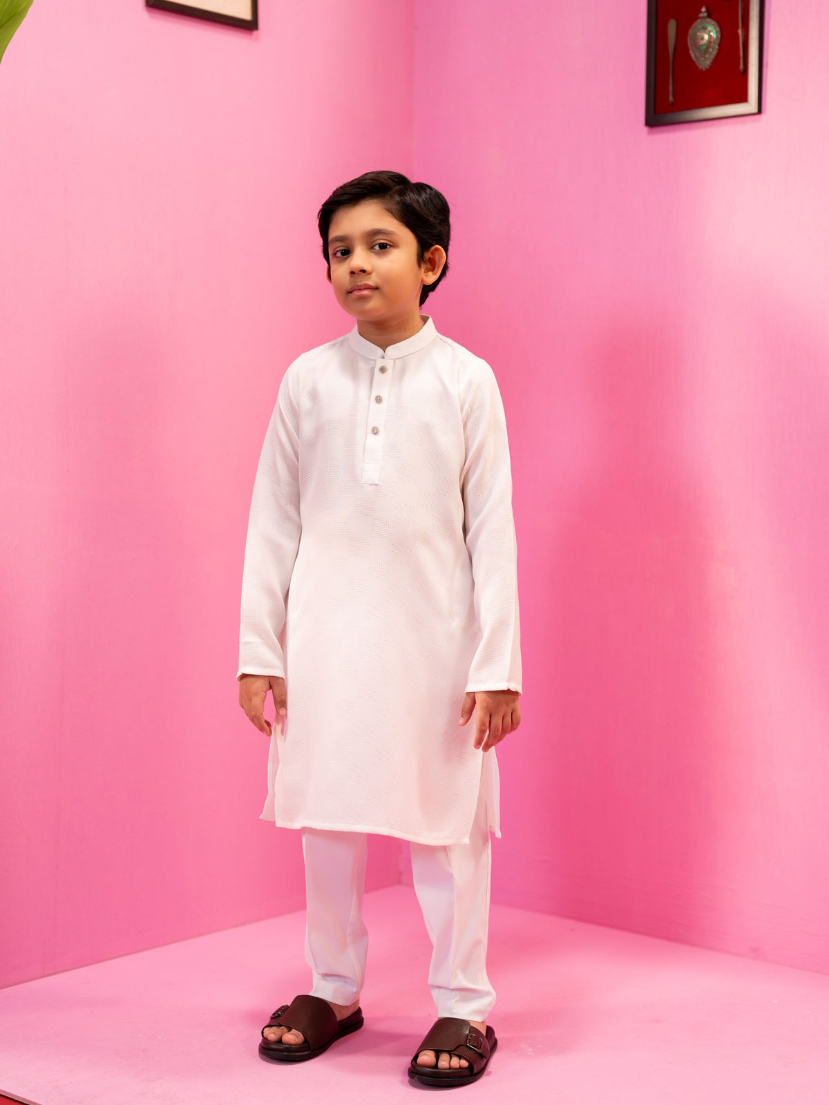 Boy's White Panjabi