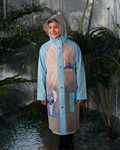 Sky Raincoat with Cute Cartoon Print