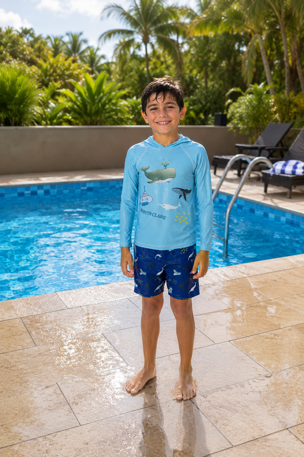 boy spandex swimming suit