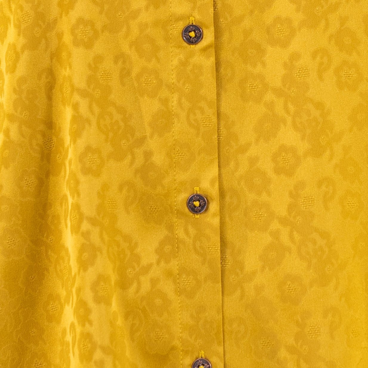 Mustard Yellow Women's Woven Fashion Top