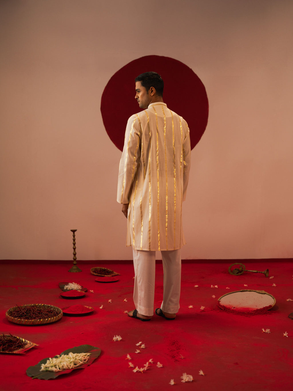 Men's Off White Panjabi
