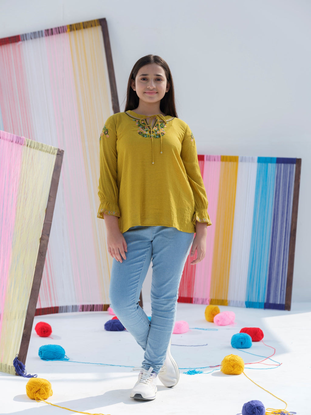 Junior Girl's Ethnic Top