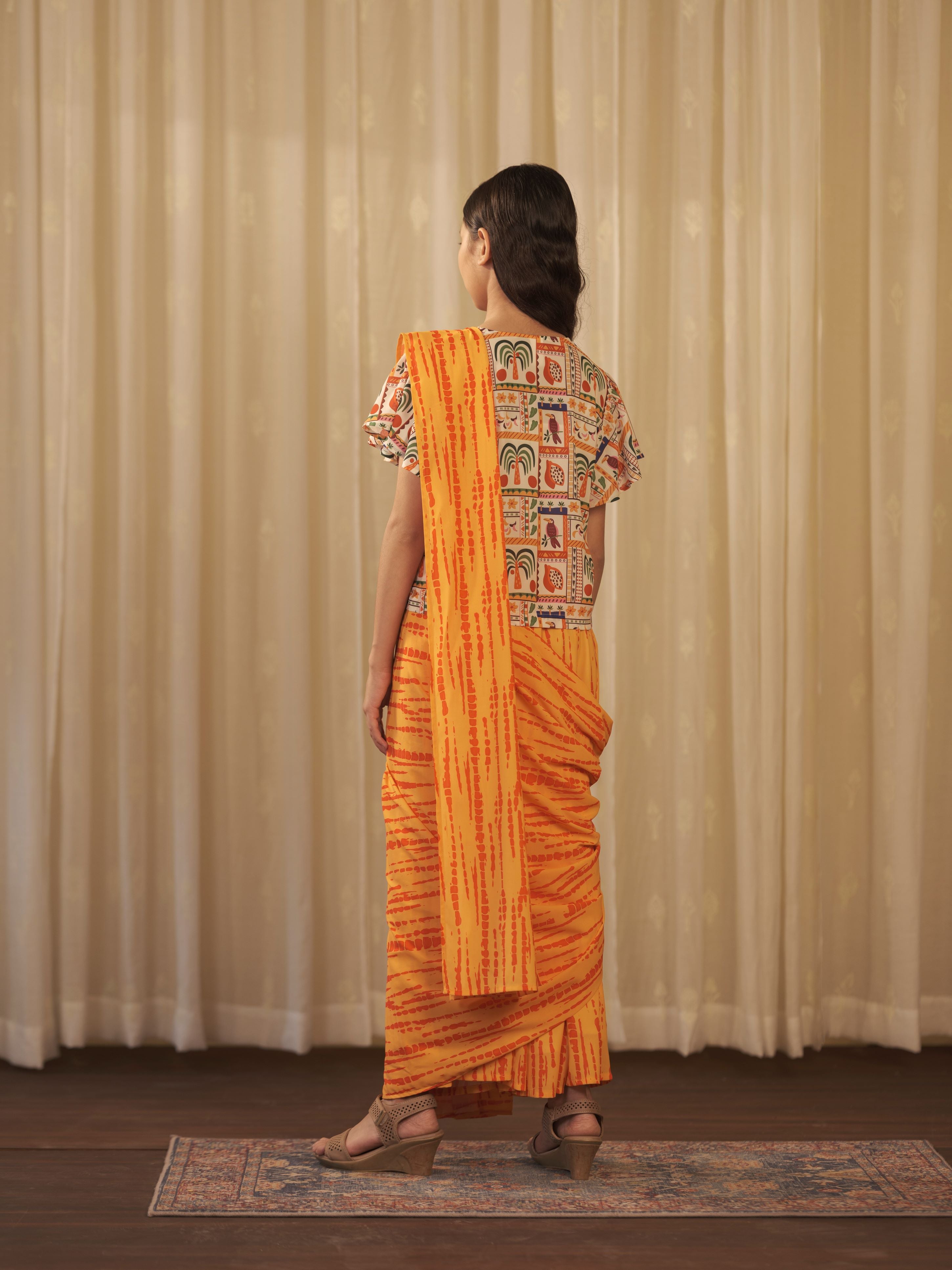 Junior Girl's Pant Saree
