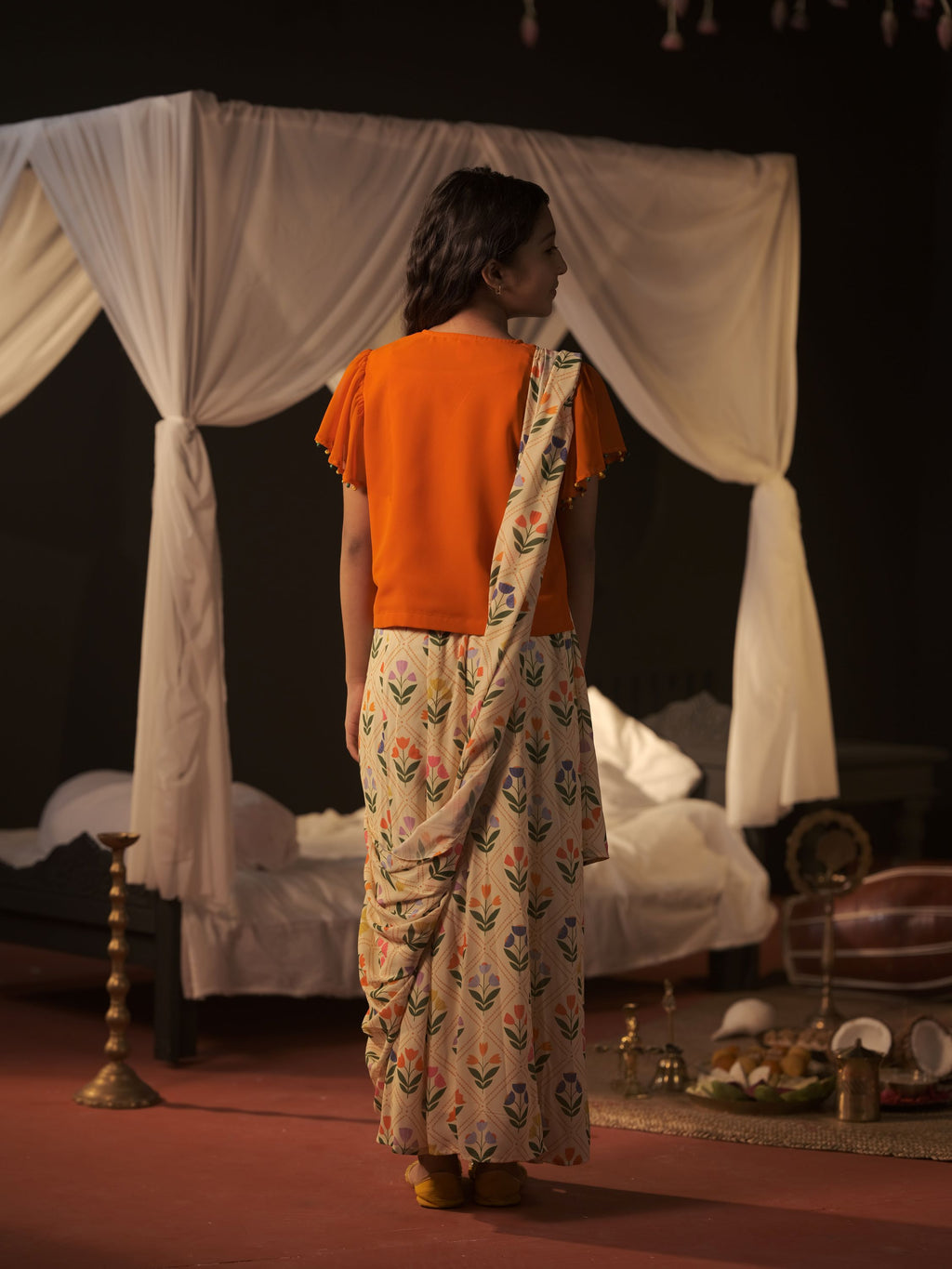 Junior Girl's Pant Saree