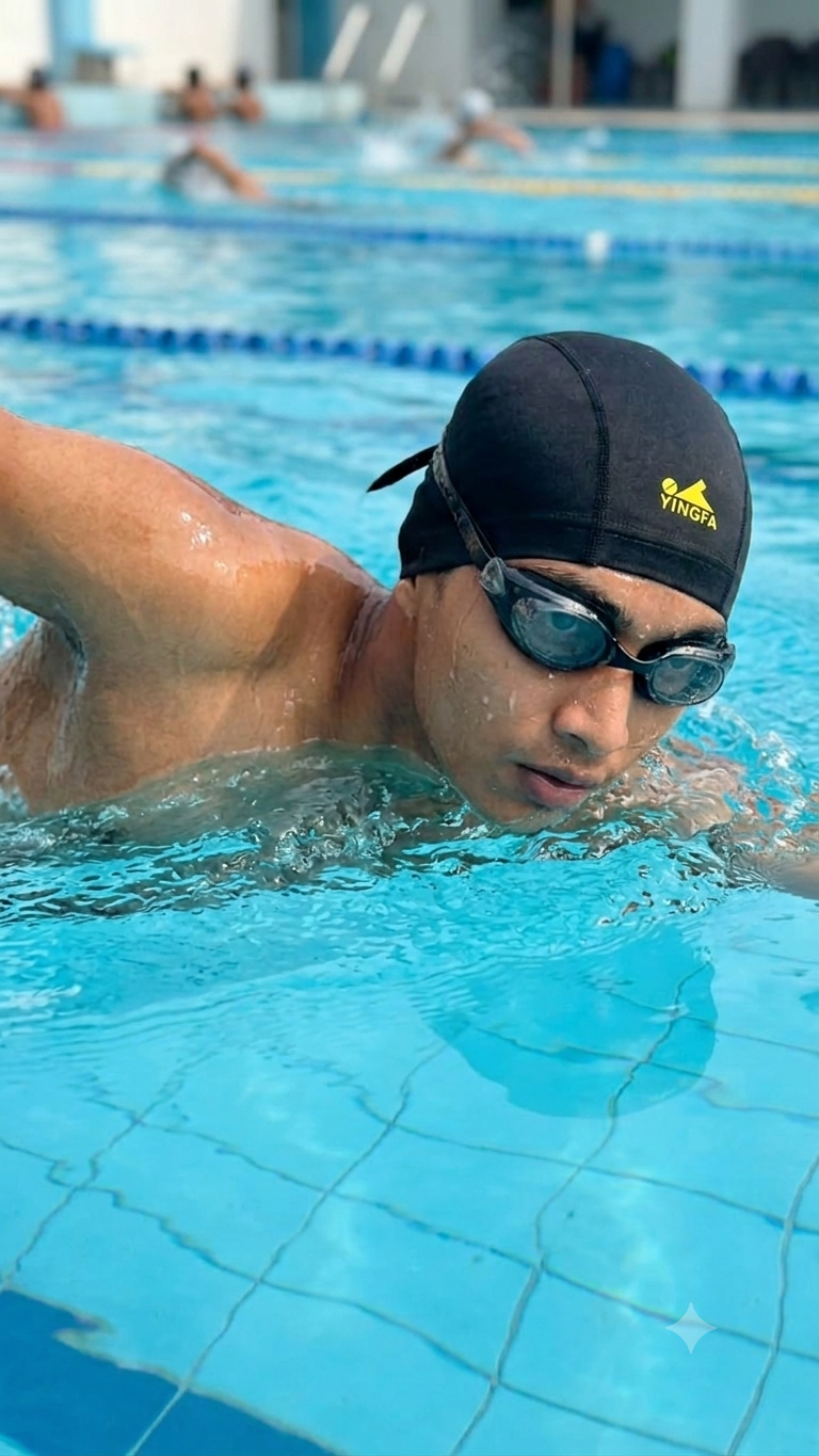 Comfortable Fabric Swim Cap