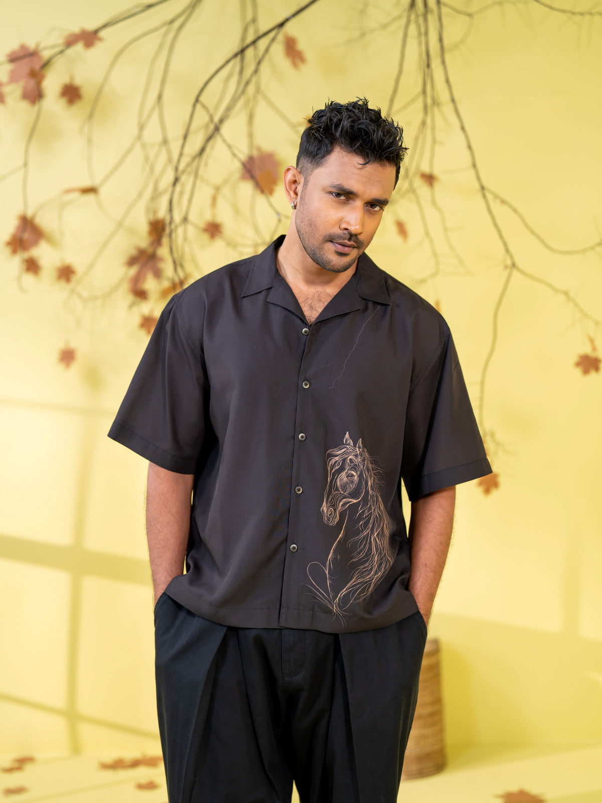 Men's Black Casual Shirt