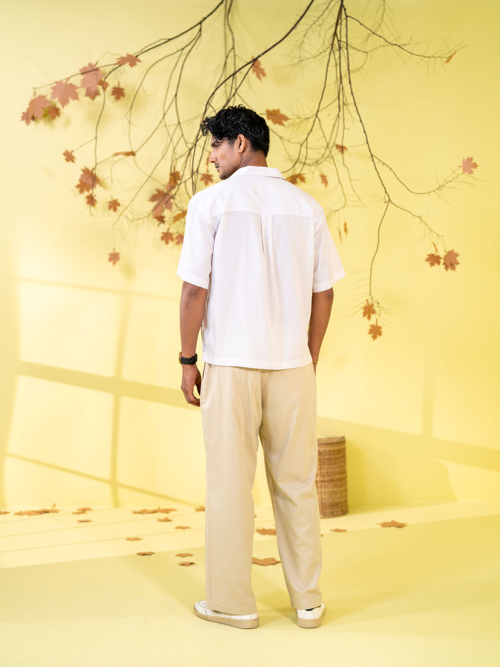Men's Off White Casual Shirt