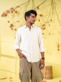 Men's Off White Casual Shirt