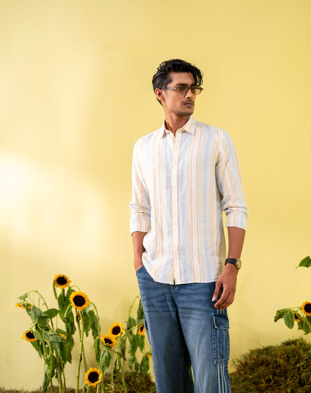 Multi Stripe Men's Casual Shirt