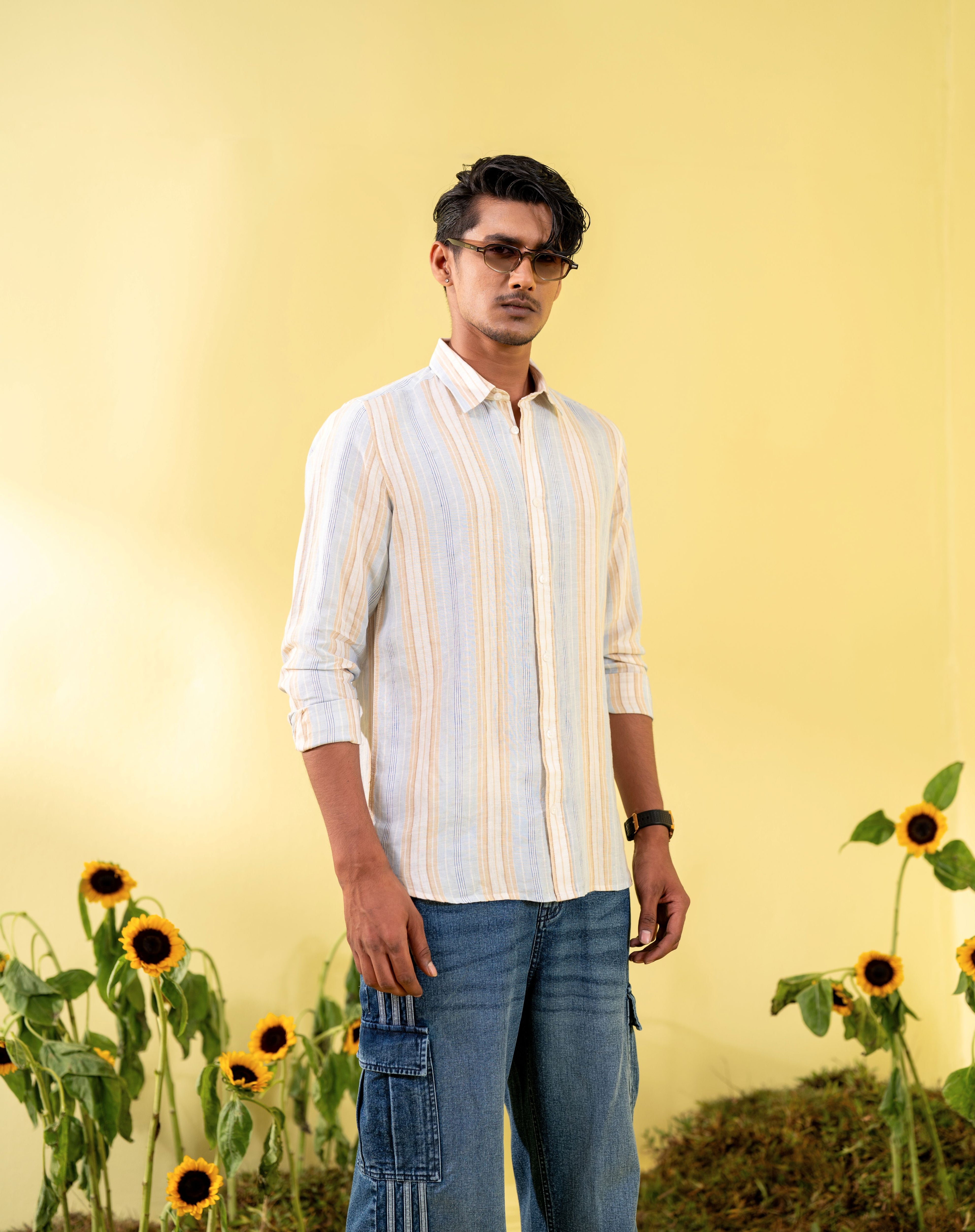 Multi Stripe Men's Casual Shirt