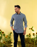 Navy Blue Men's Casual Shirt