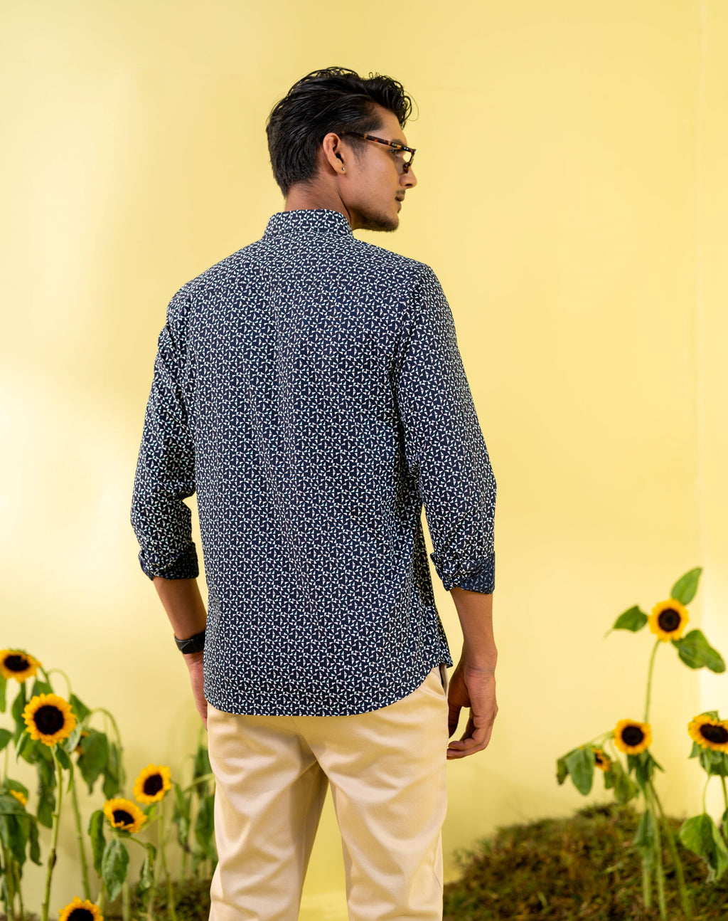 Dark Navy Men's Casual Shirt