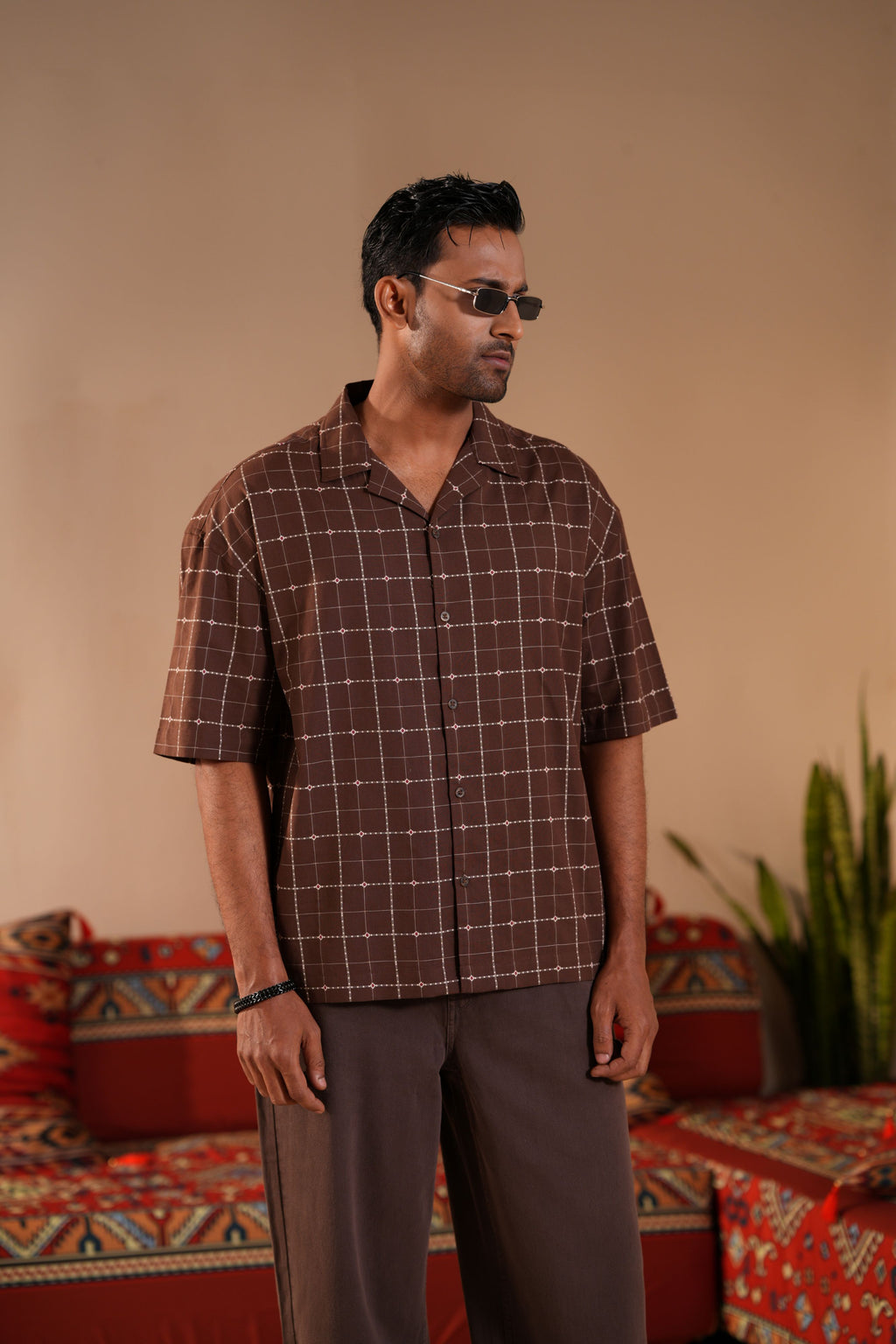 Men's Dk Brown Casual Shirt
