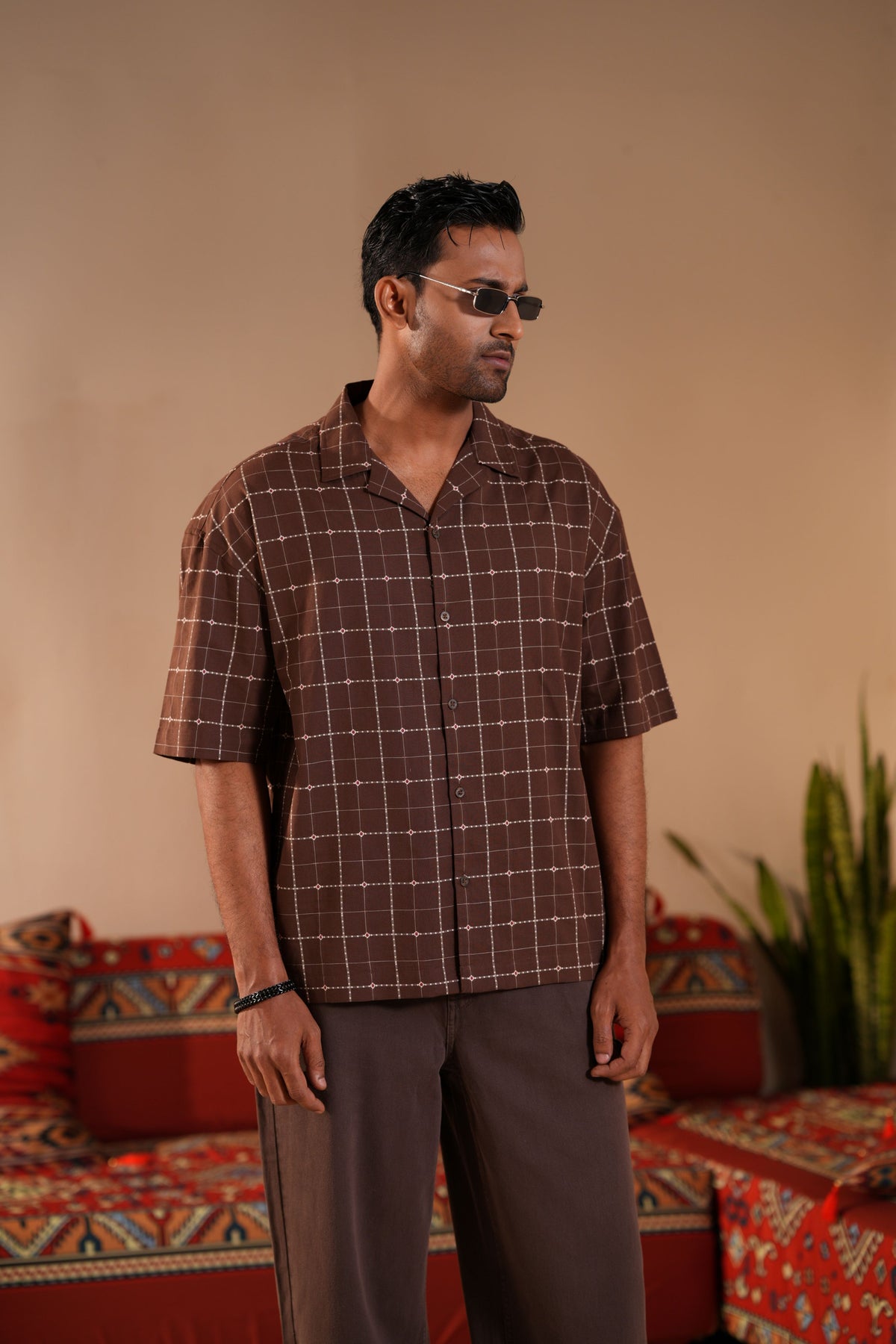 Men's Dk Brown Casual Shirt