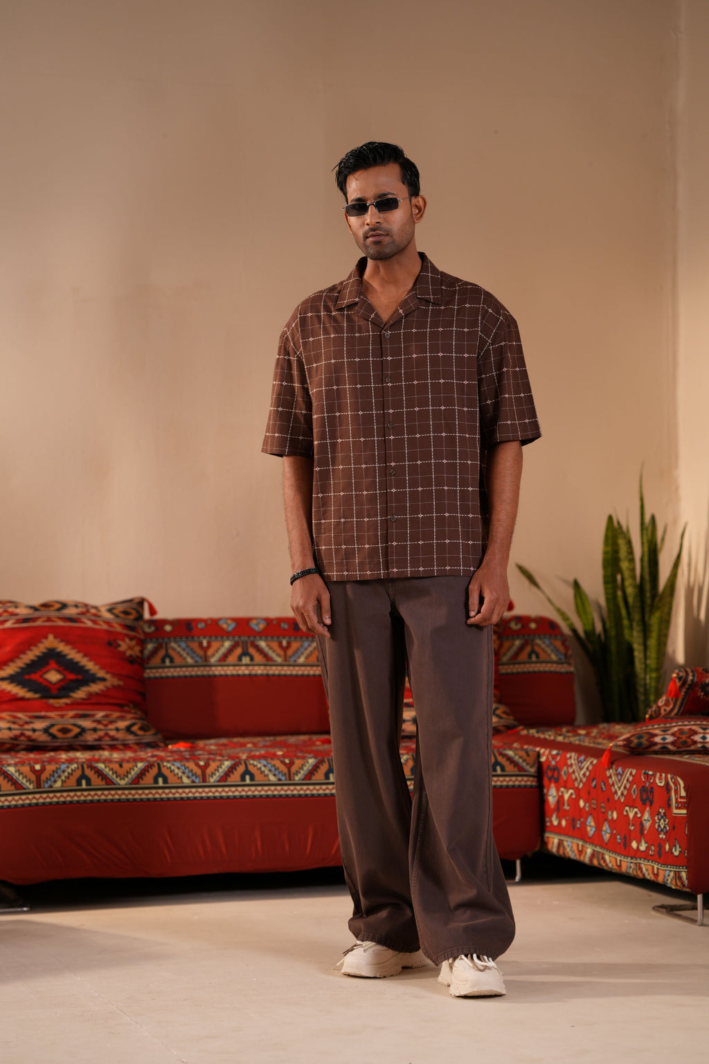 Men's Dk Brown Casual Shirt
