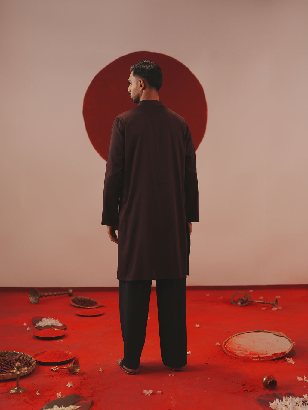 Men's Dk Brown Panjabi
