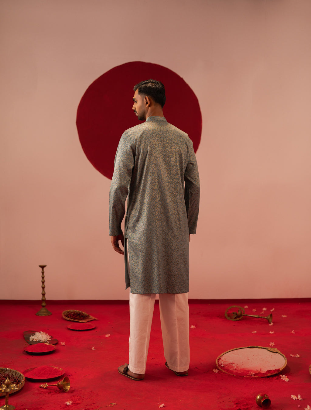 Men's Sea Green Panjabi