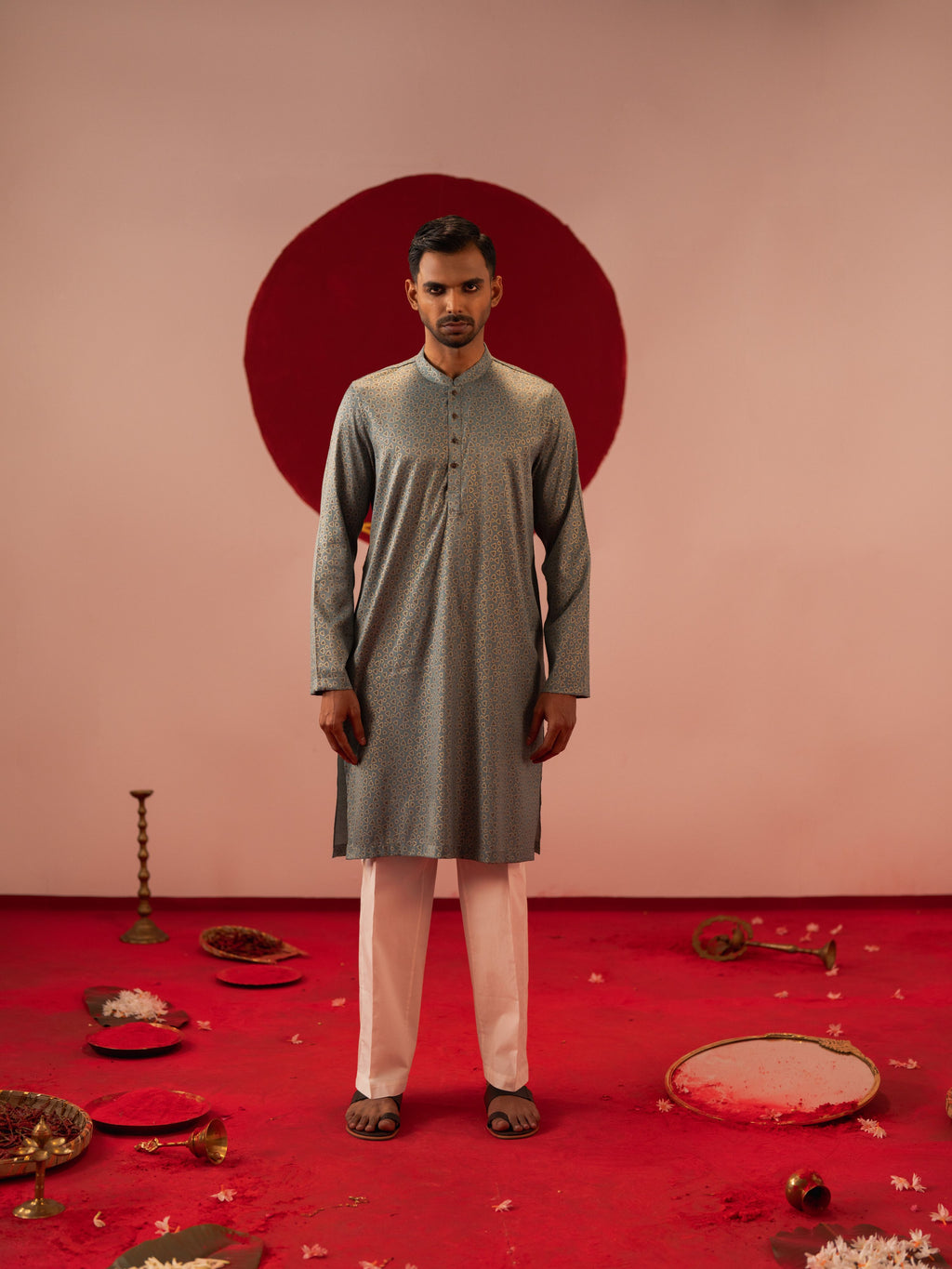Men's Sea Green Panjabi
