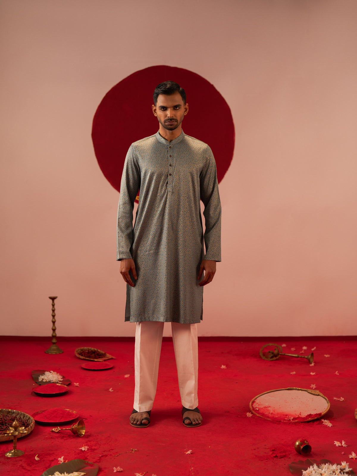Men's Sea Green Panjabi