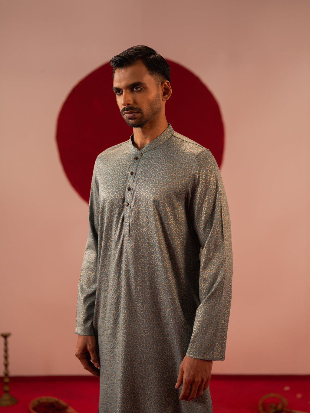 Men's Sea Green Panjabi