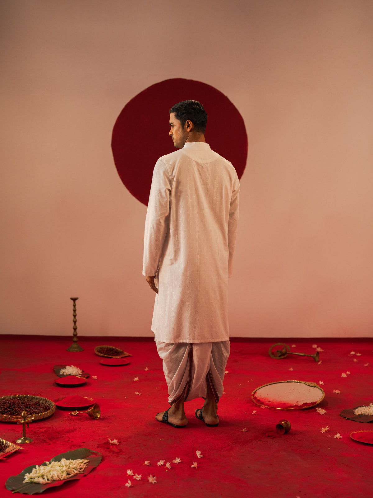 Men's White Panjabi