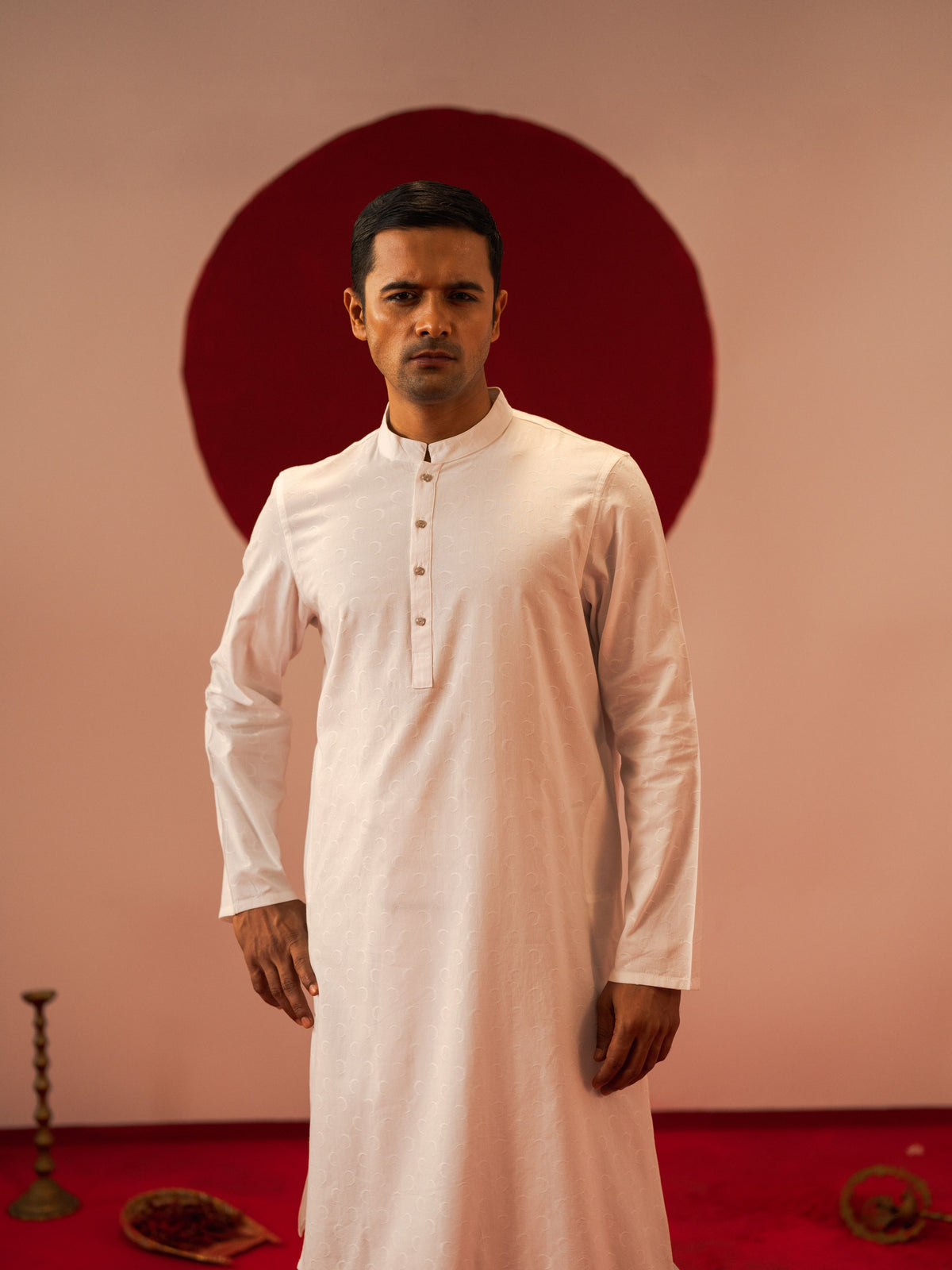 Men's White Panjabi