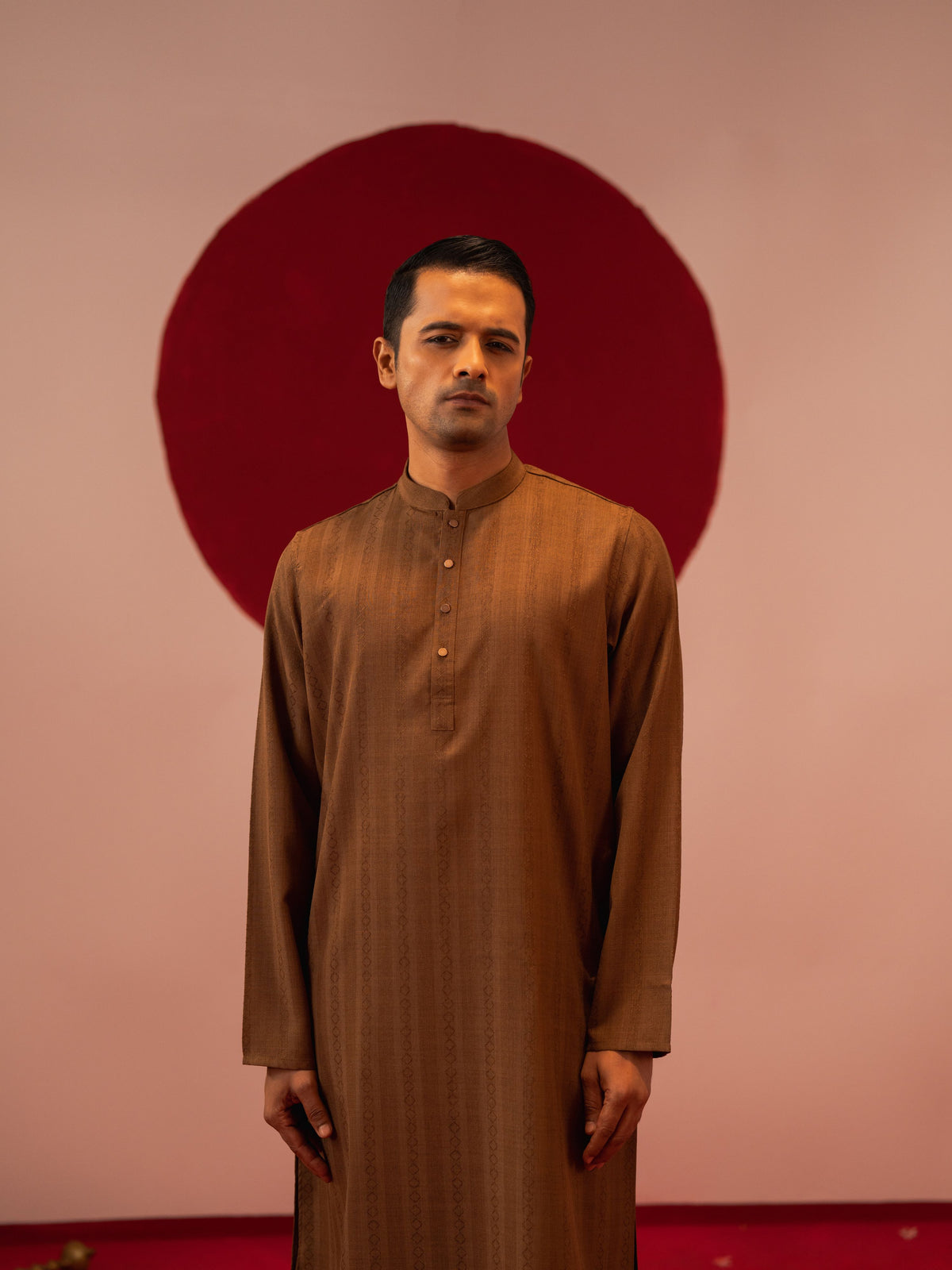 Men's Camel Brown Panjabi