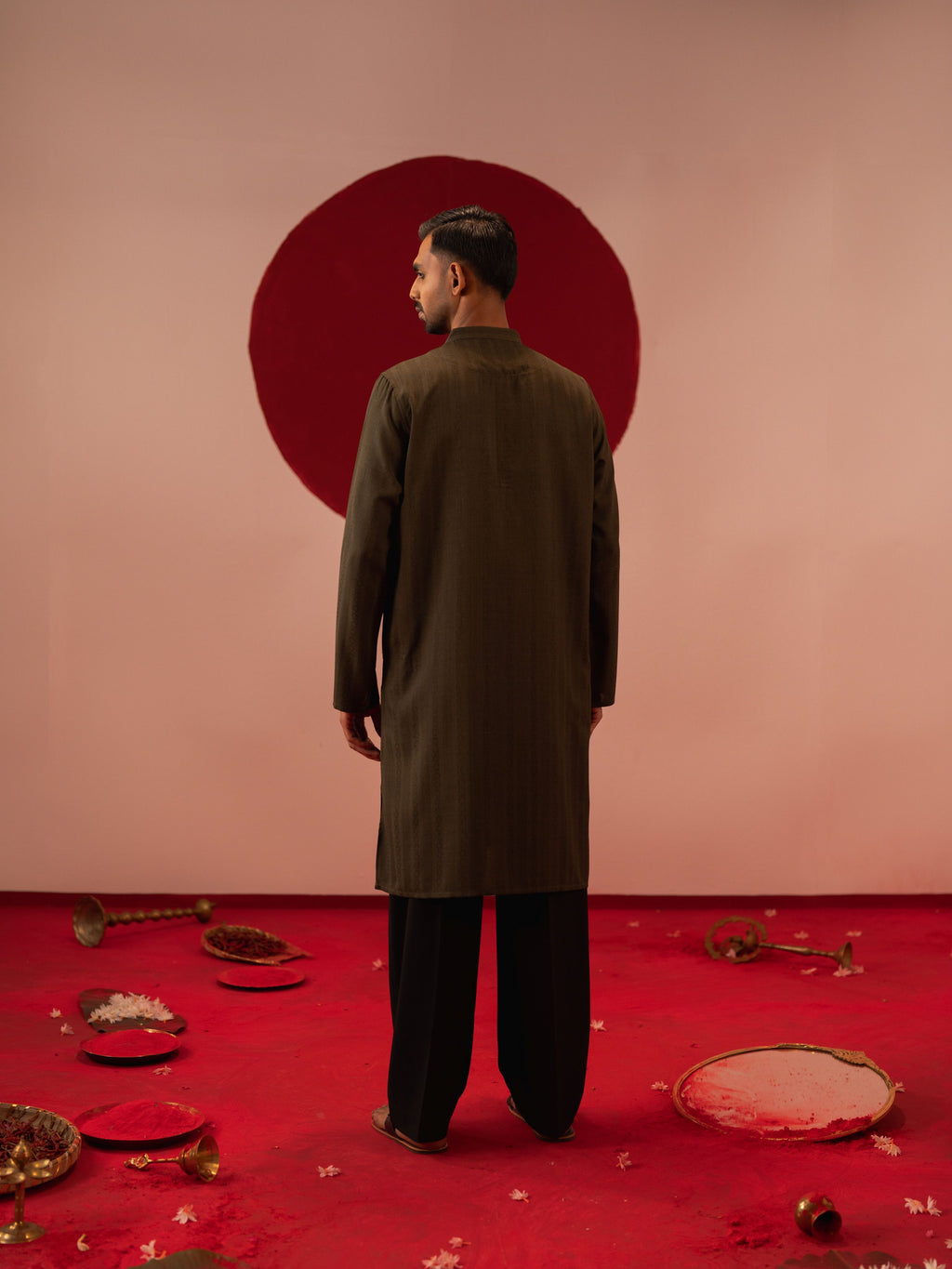 Men's Olive Panjabi
