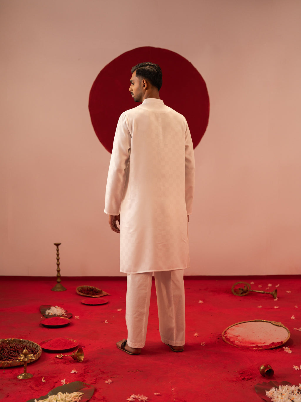 Men's White Panjabi