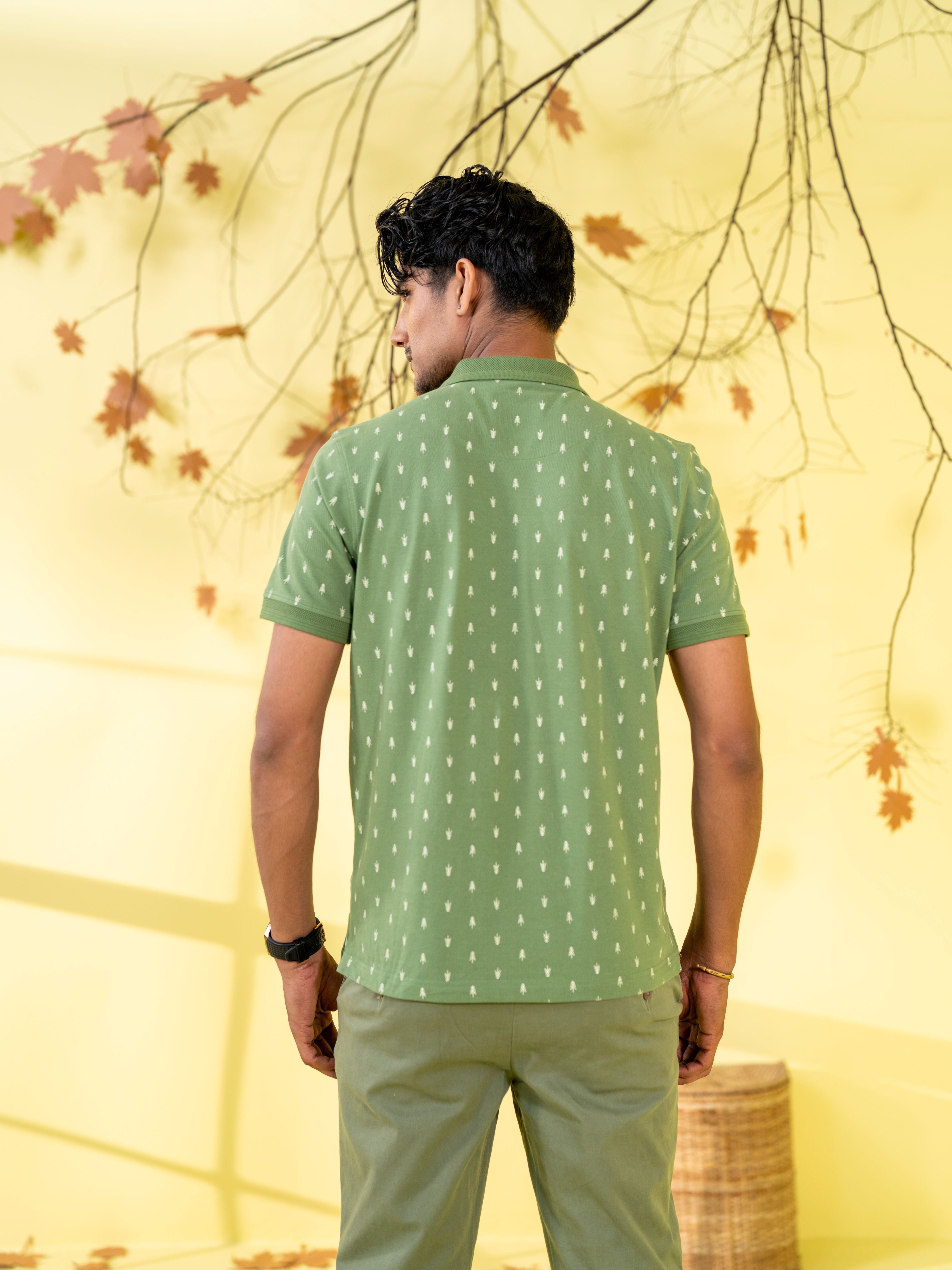 Men's Polo Shirt Moss Green