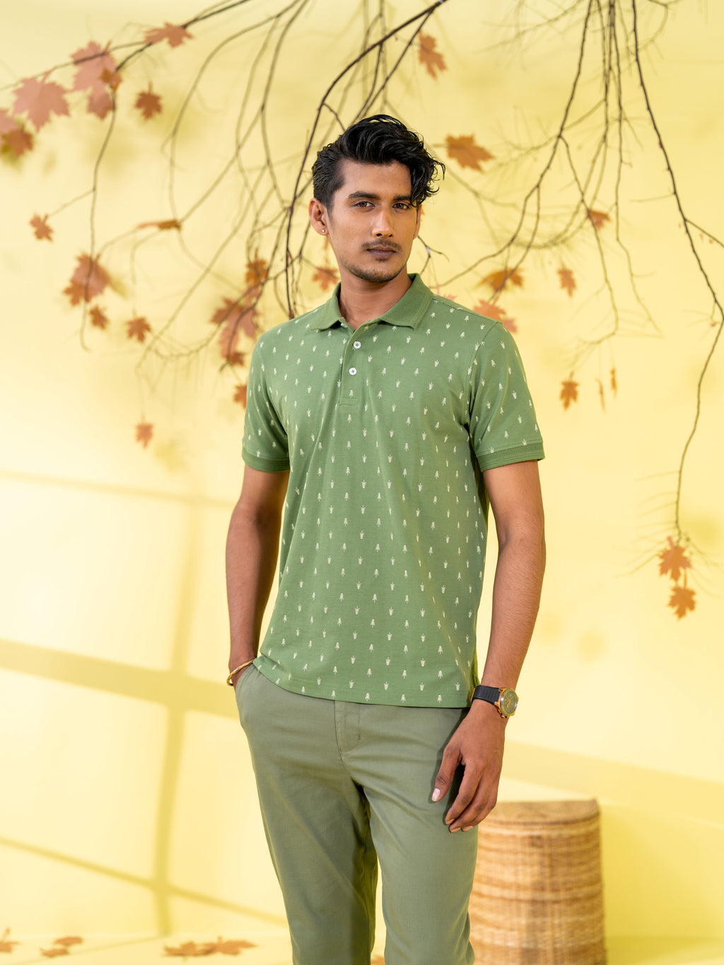 Men's Polo Shirt Moss Green