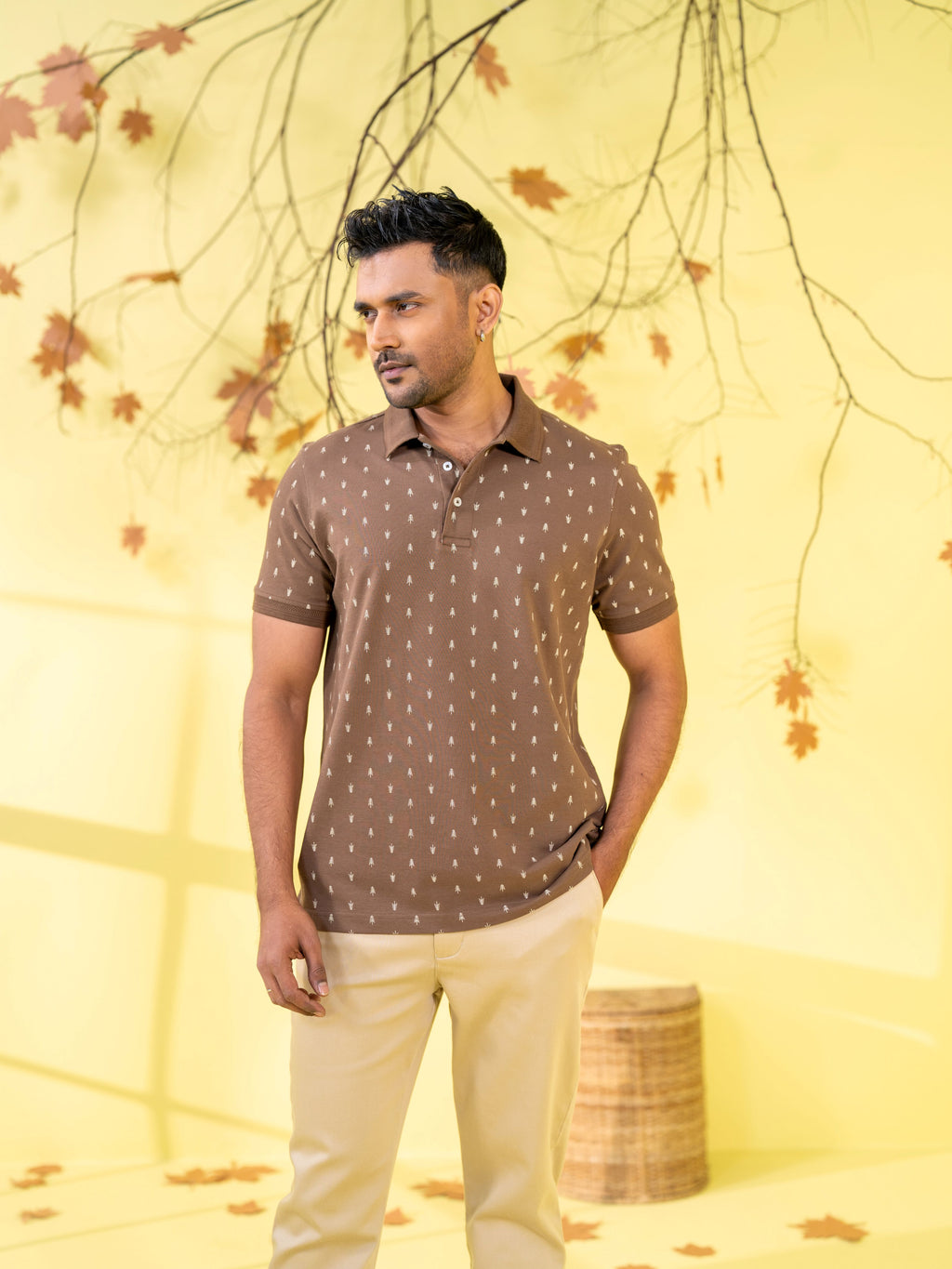 Men's Polo Shirt Coffee