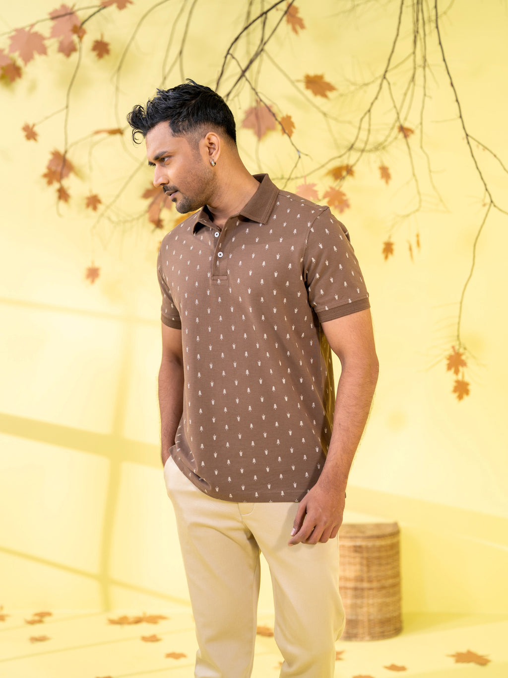 Men's Polo Shirt Coffee