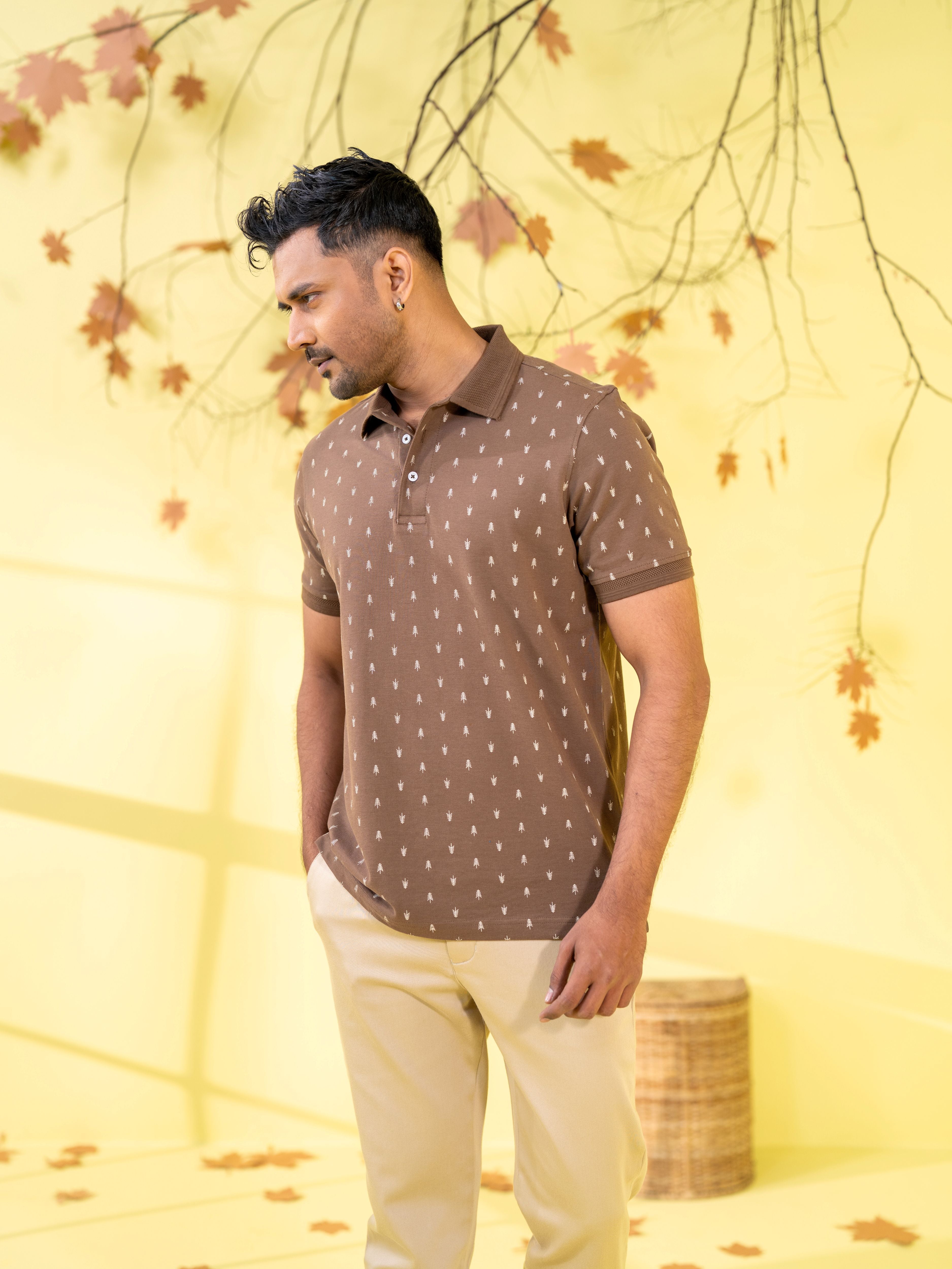 Men's Polo Shirt Coffee