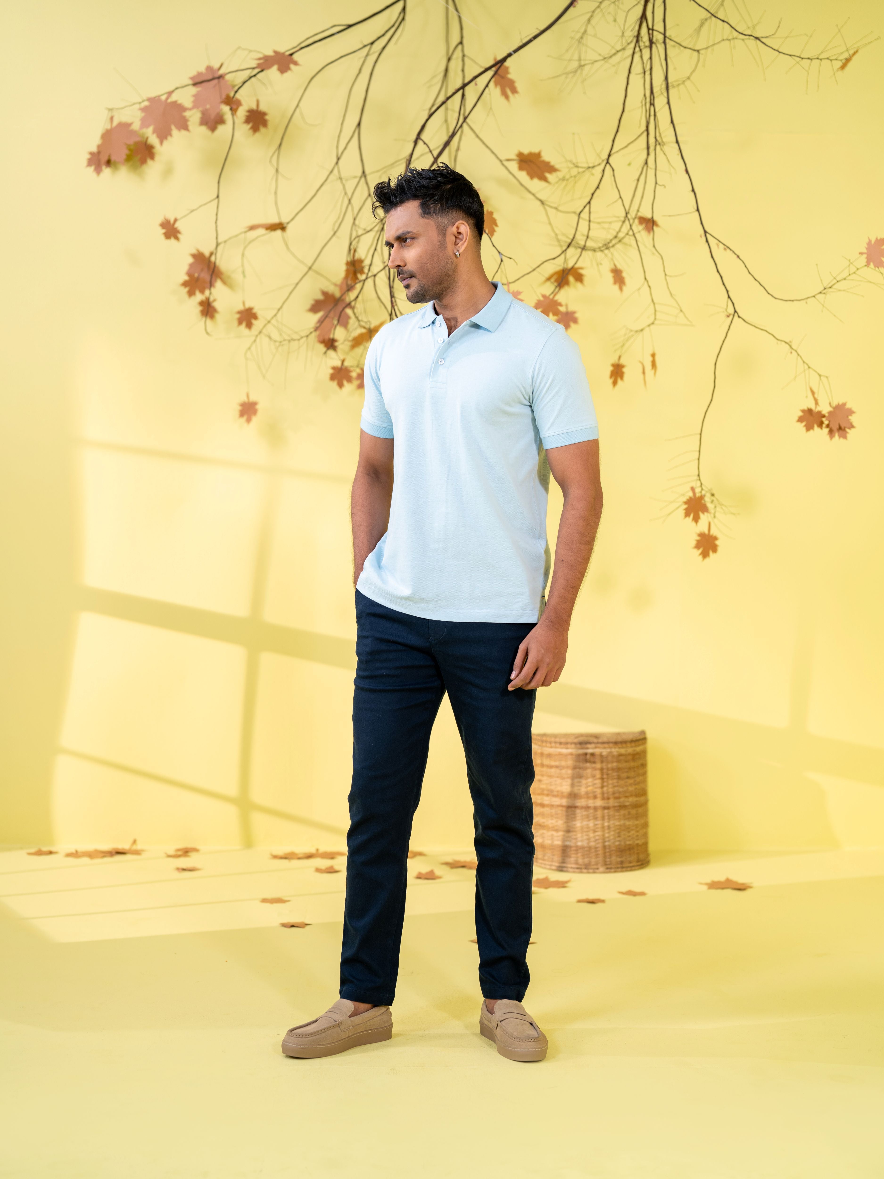 Men's Polo Shirt Powder Blue