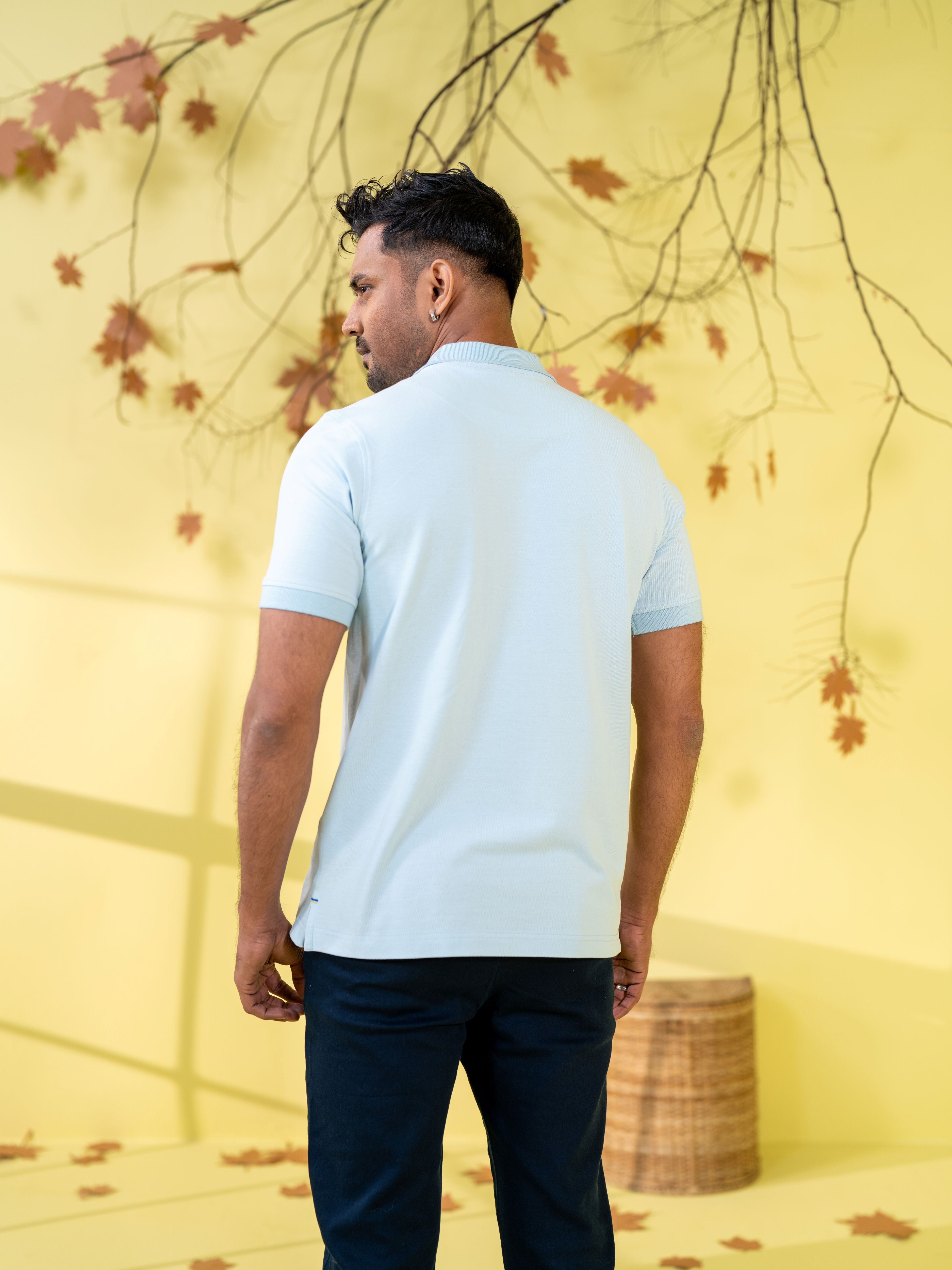 Men's Polo Shirt Powder Blue