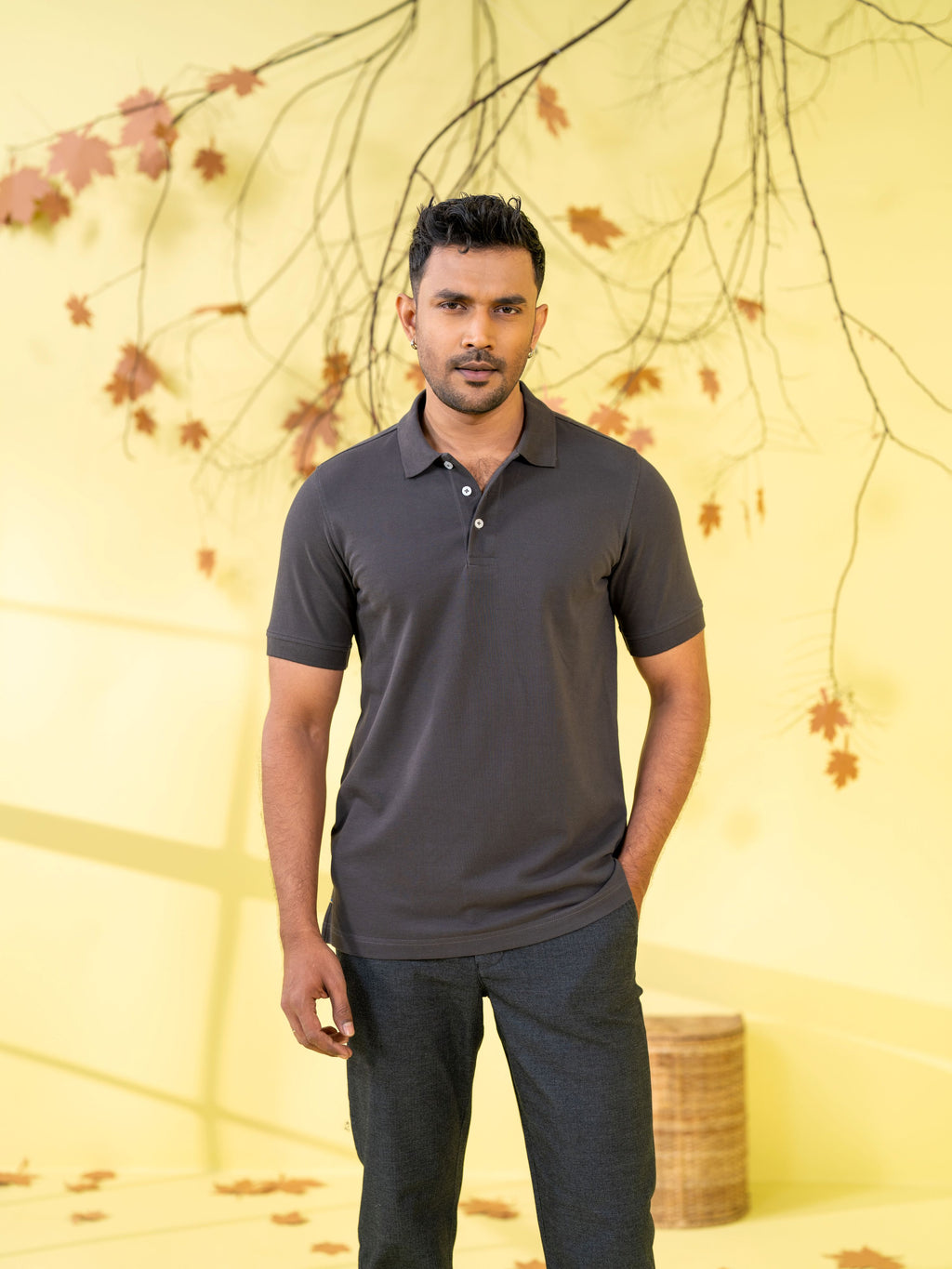 Men's Polo Shirt Ash