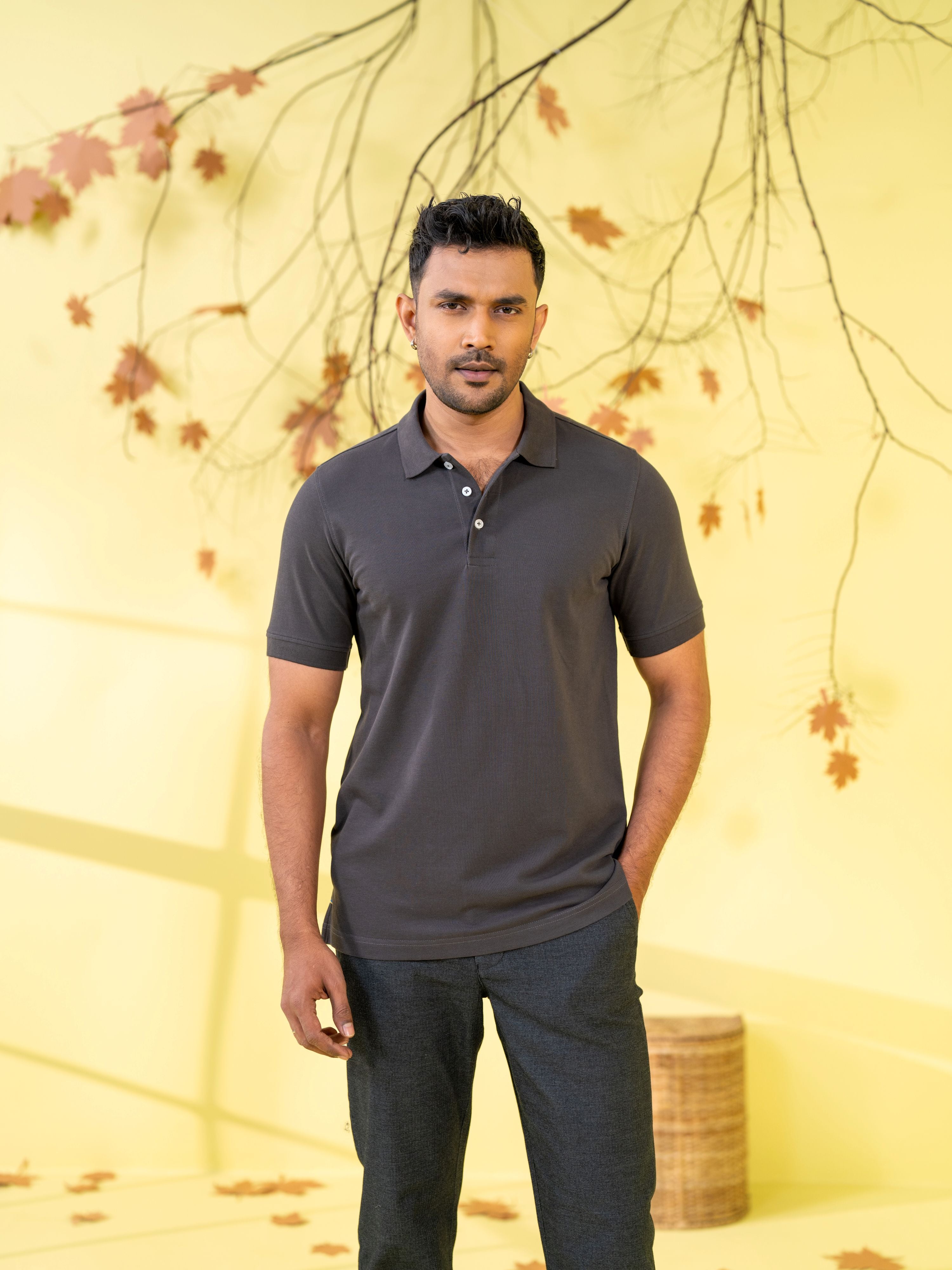 Men's Polo Shirt Ash