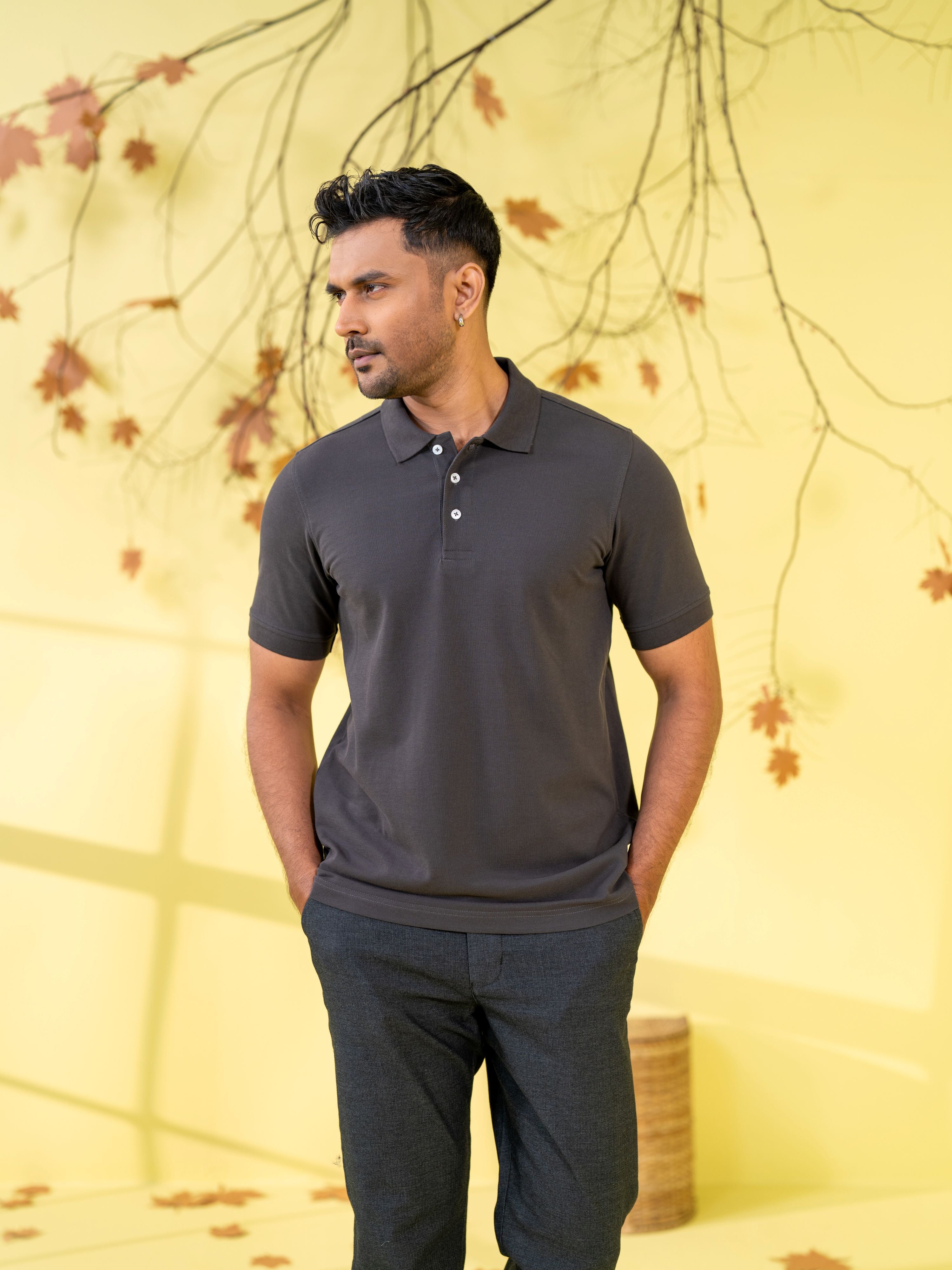 Men's Polo Shirt Ash