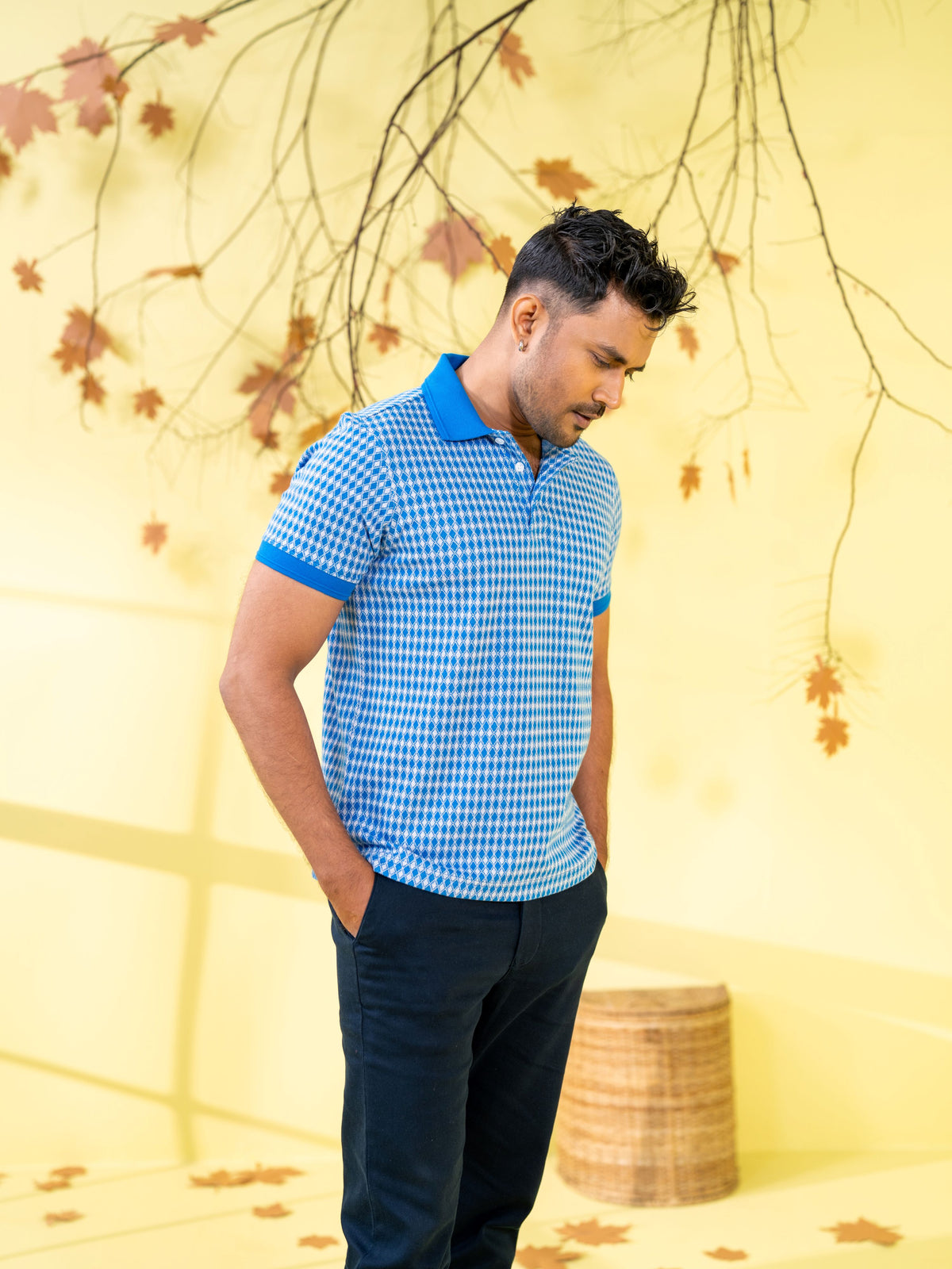 Men's Blue Polo Shirt