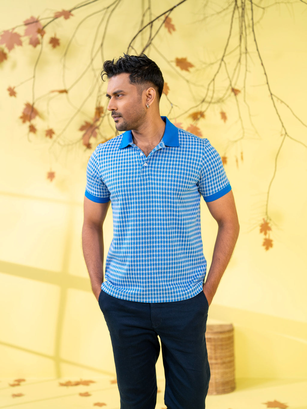 Men's Blue Polo Shirt
