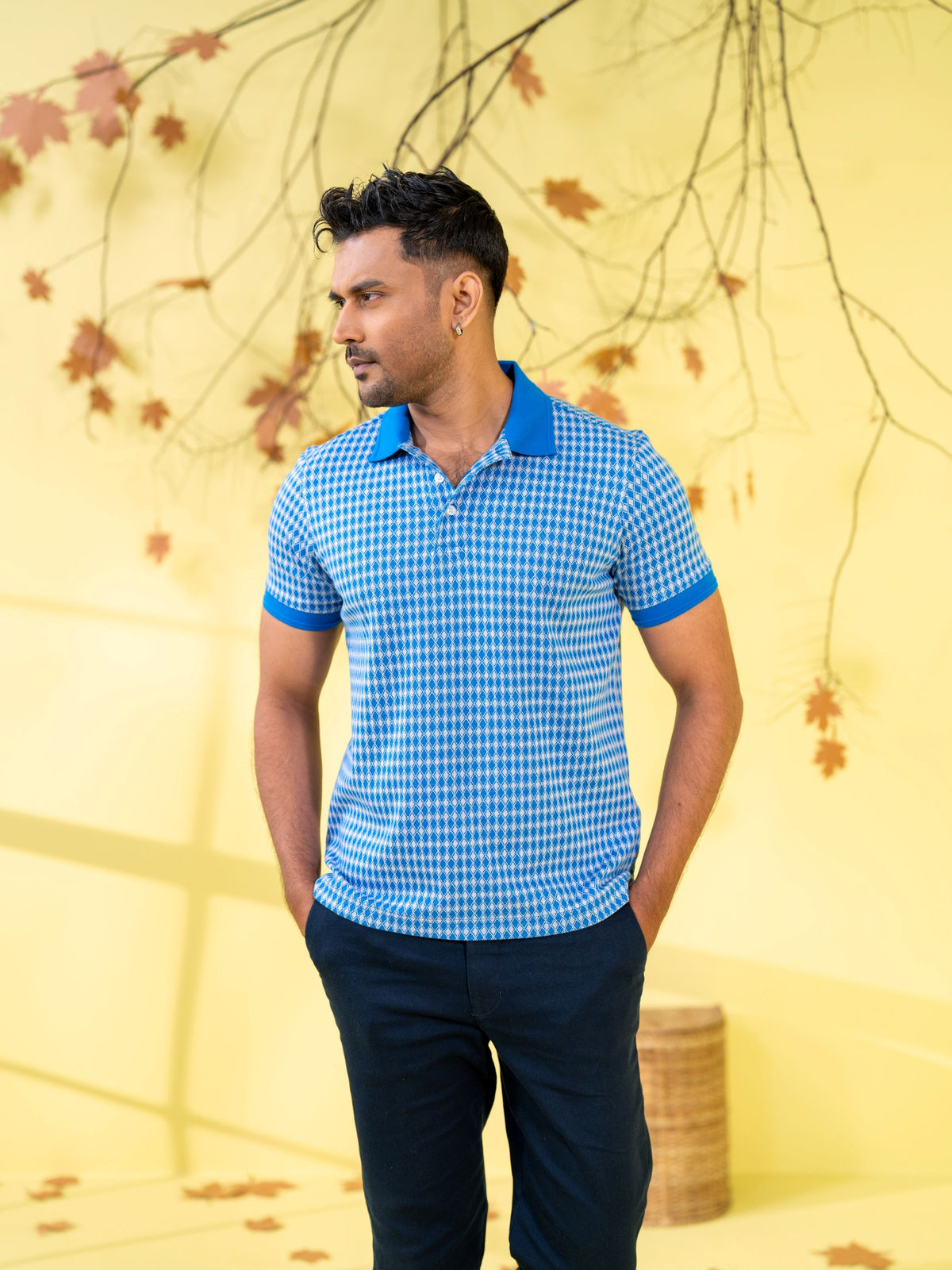 Men's Blue Polo Shirt