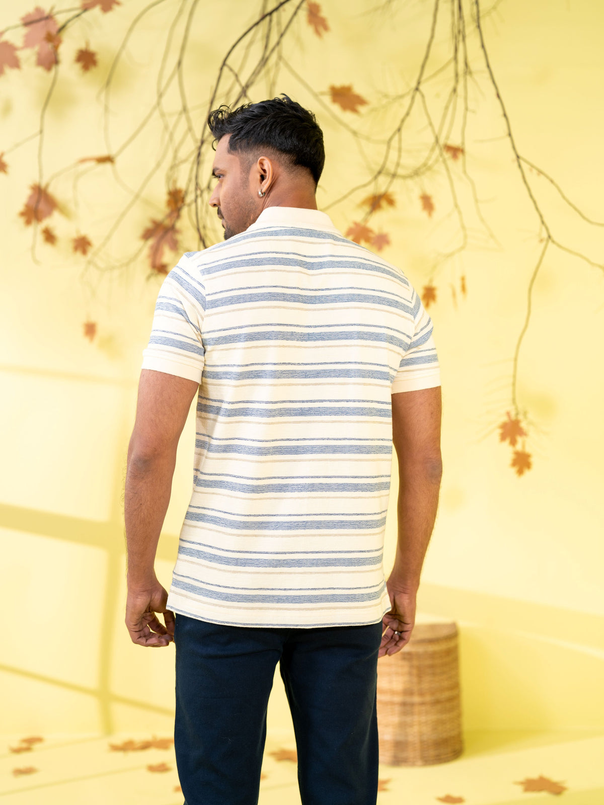 Men's Off White Polo Shirt