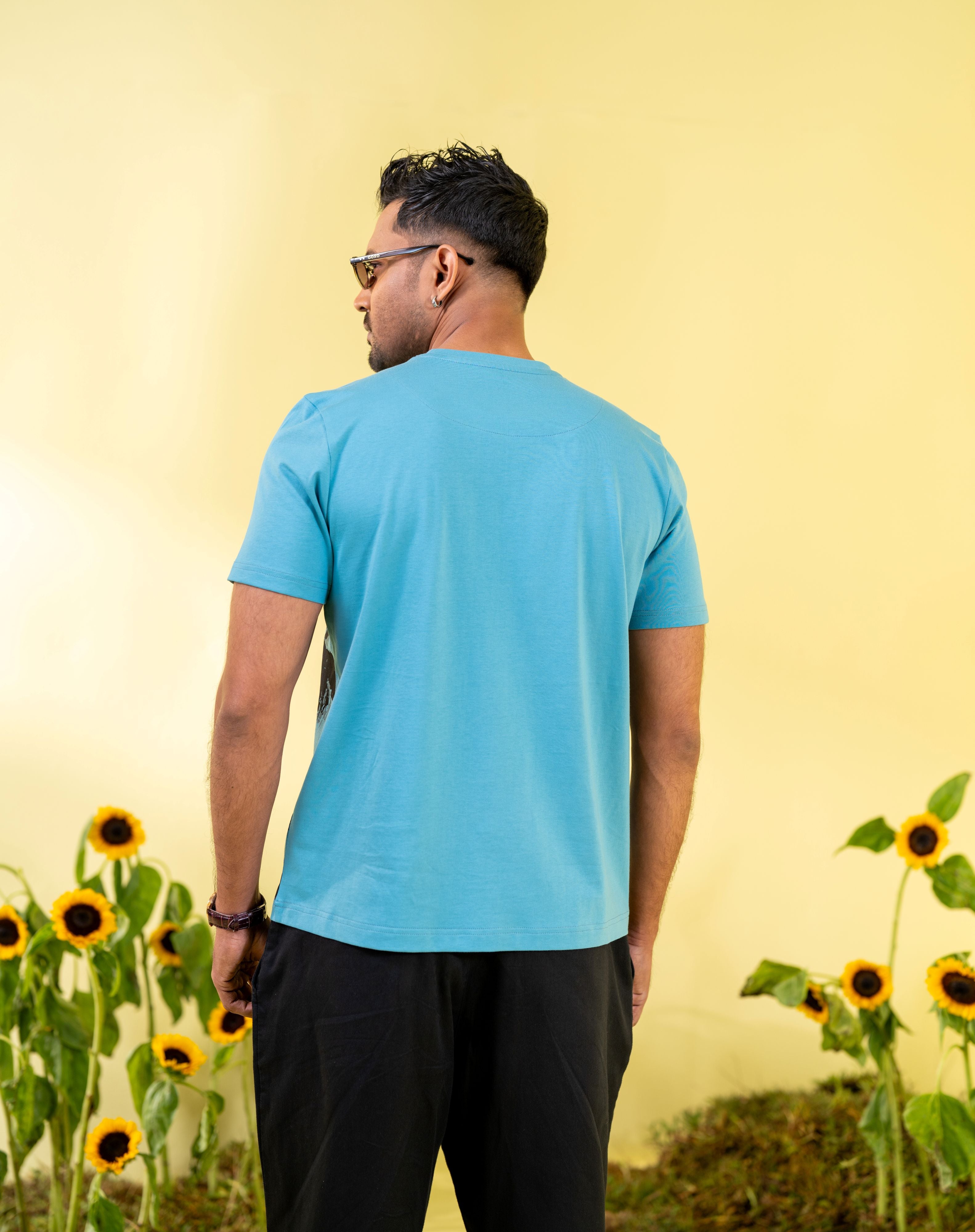 Men's Steel Blue T-Shirt