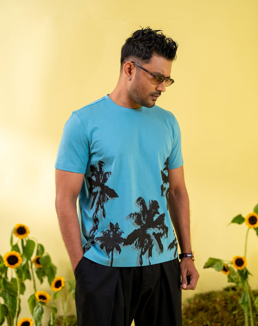 Men's Steel Blue T-Shirt